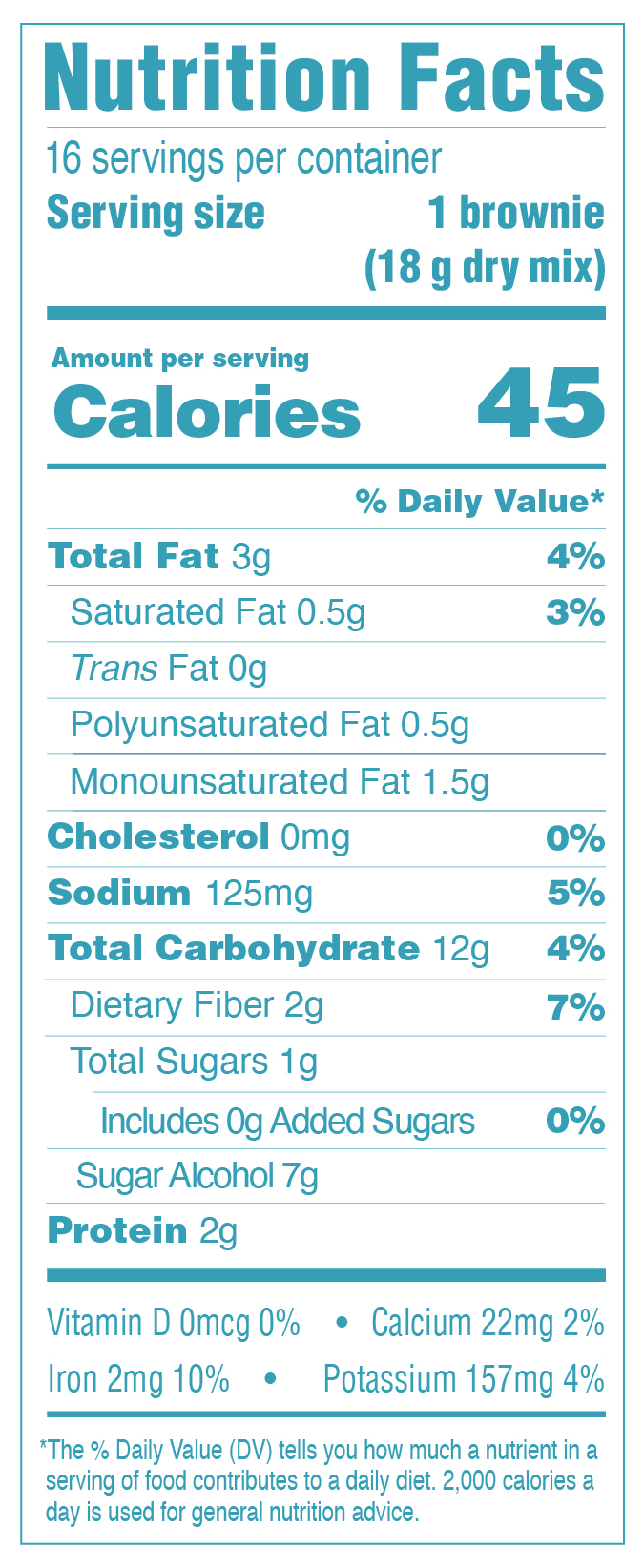 Brownie Mix Nutrition Facts